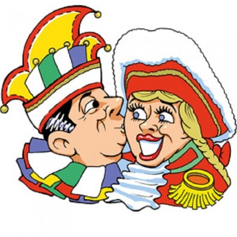 wanddecoratie Prins Carnaval 70 x 40 cm