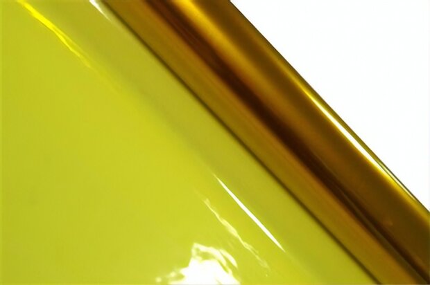 cellofaan rol 70 x 500 cm transparant geel