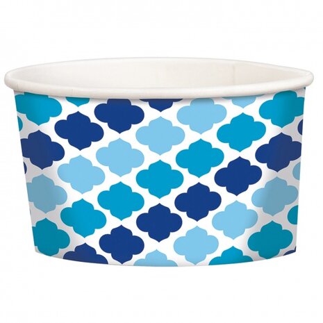 snoepbakje blauw 12 stuk 9,5 cm