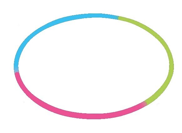 glowsticks kettingen multicolor 60cm 4 stuks