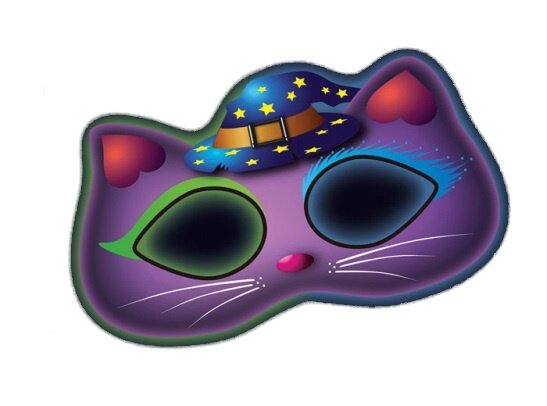 masker glow in the dark kat