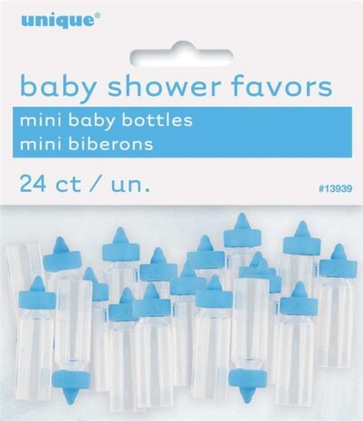 mini baby flesjes blauw