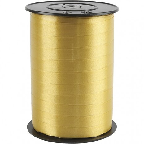 cadeaulint glanzend 250 m x 10 mm goud