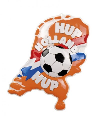 muurdecoratie Hup Holland Hup 80 x 70 cm oranje