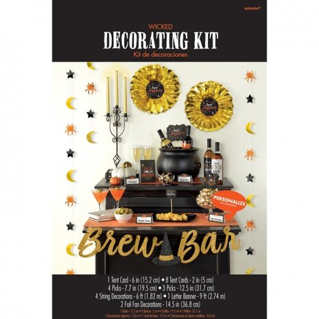 decoratiepakket Halloween unisex diverse artikelen