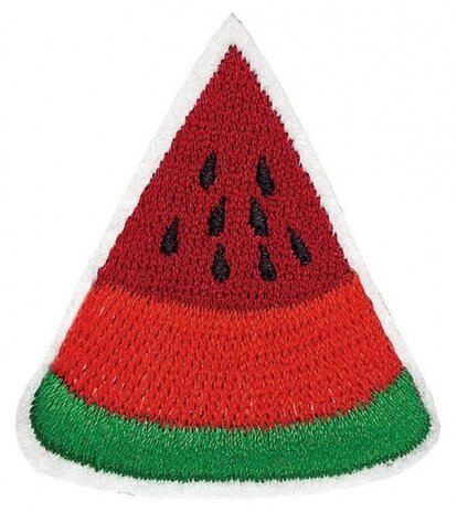pinpatch Meloen 5 cm rood/groen