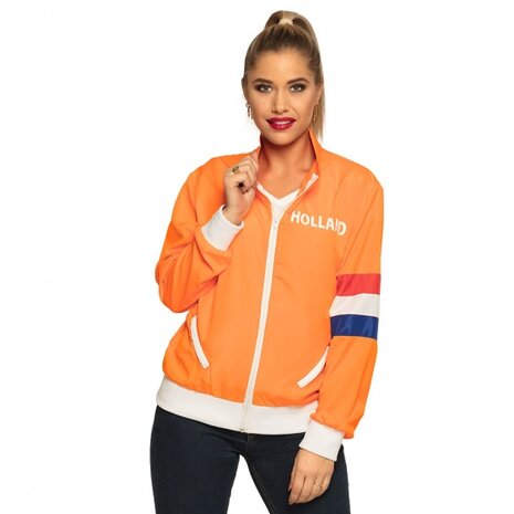 trainingsjasje Holland dames oranje maat M