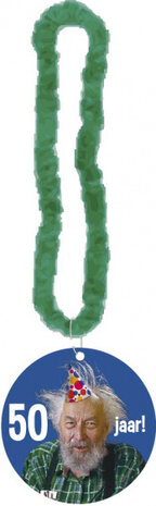 feestkrans met hanger Abraham groen