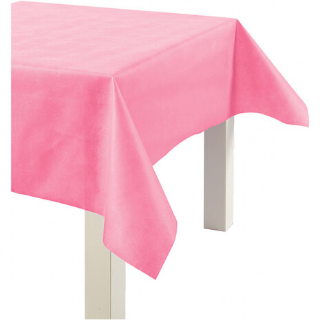 tafelkleed 125 cm 70 g/m2 roze 10 meter per rol