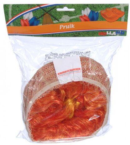 pruik Holland unisex oranje one-size