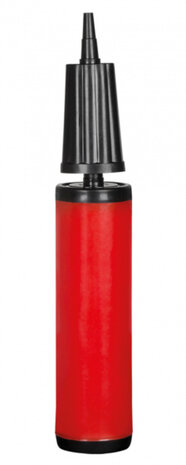 ballonpomp 28 cm rood/zwart