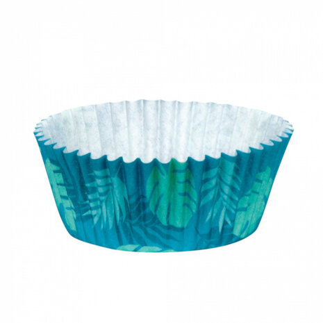 cupcakevormpjes 6,5 cm papier blauw 50 stuks