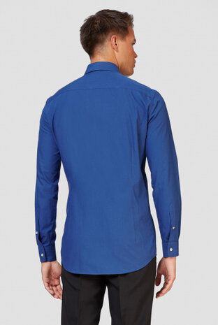 overhemd Navy Royal heren polyester marineblauw mt 3XL