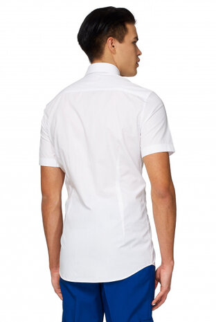 overhemd White Knight heren wit polyester mt XS