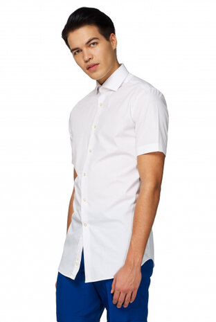overhemd White Knight heren wit polyester mt 3XL