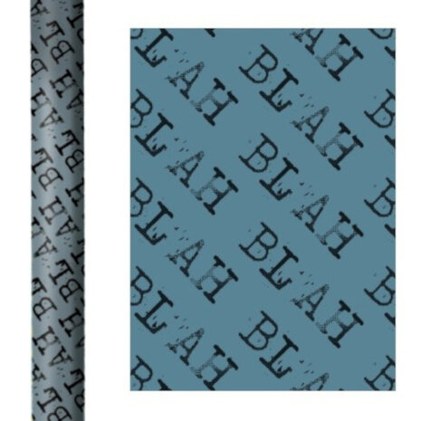 cadeau/kaftpapier Get Done 70 cm x 200 cm blauw