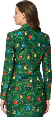 verkleedpak Kerstversieringen dames polyester mt XL