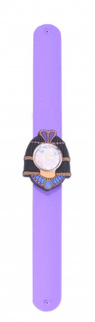 klaparmband/horloge Farao junior 22,5 cm paars