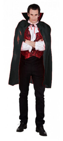 cape Bloodlust 120 cm polyester zwart