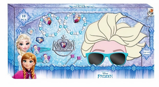 verkleedaccessoires Frozen meisjes blauw 10-delig