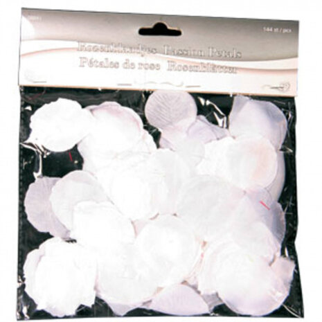 luxe rozenblaadjes 4,5 cm polyester wit 144 stuks