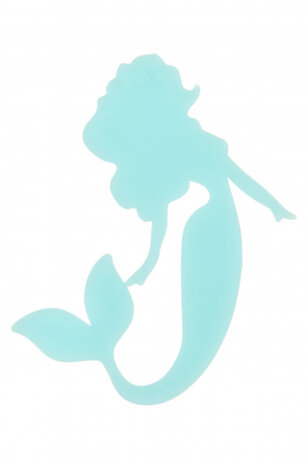 zeemeermin glow-in-the-dark meisjes 17 cm blauw