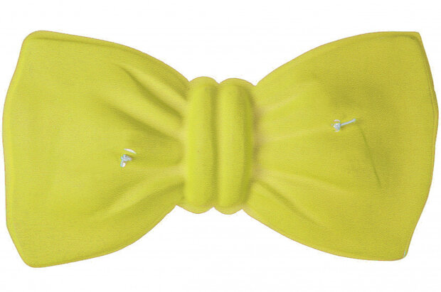 verkleedaccessoire vlinderstrik 20 x 11 cm geel