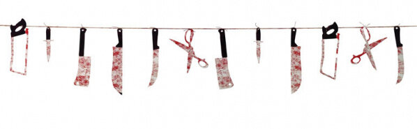 folieslinger Bloody Weapons junior 230 cm zwart/rood