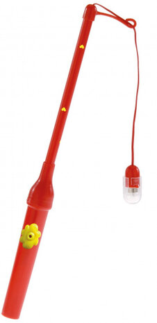 lantaarnstok 30 cm rood/geel