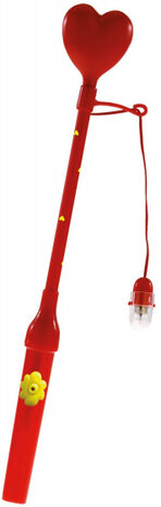 lantaarnstok ster 34 cm rood/geel