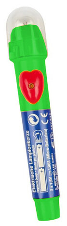 lantaarnkaars 12 cm groen