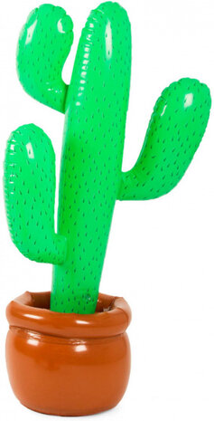opblaasfiguur cactus 85 cm groen/bruin
