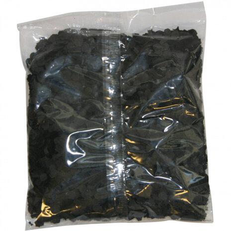 confetti 1 kilogram papier zwart