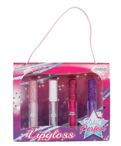 lipgloss-set glitter meisjes 4-delig