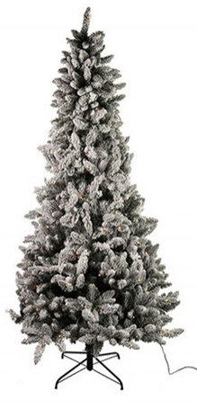 kunstkerstboom met led-licht polyresin 240 cm groen
