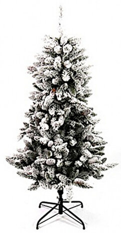 kunstkerstboom met sneeuw polyresin 180 cm