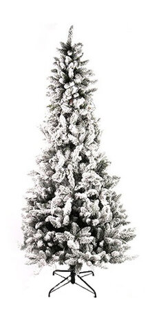 kunstkerstboom met sneeuw polyresin 240 cm groen