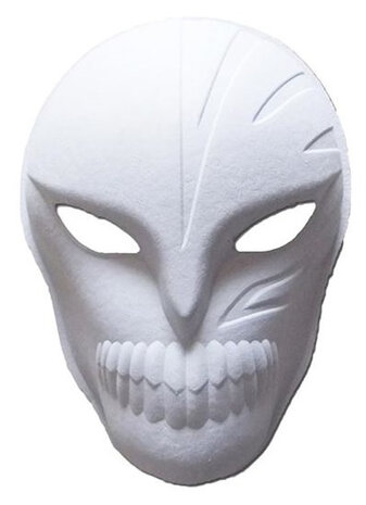 gezichtsmasker Ghost papier-mach&eacute; wit one-size