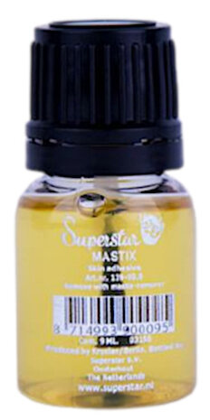 huidlijm Mastix met penseeldop 9 ml geel/zwart