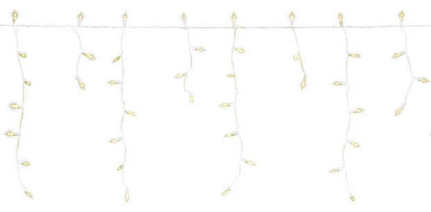 ijspegelverlichting led 2400K 10 meter wit/amber
