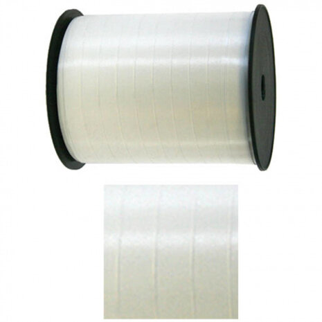 cadeaulint 250 meter polyester ivoorwit
