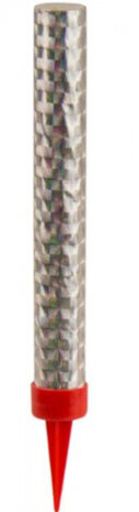 ijsfonteinen 12 cm karton zilver/rood 3 stuks