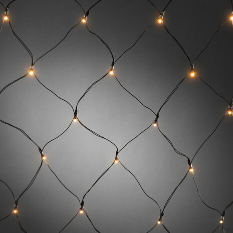 lichtnet 40 led 2200K IP44 80 x 80 cm amber