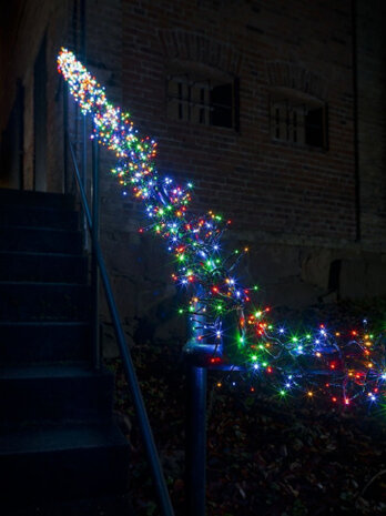 lichtsnoer veelkleurig 768 led 10,8 meter zwart