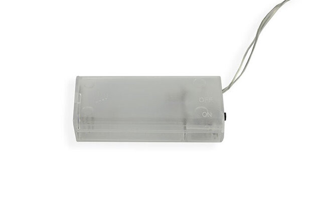 kerstslinger Cosima led 150 cm zijde groen/wit