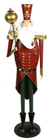 kerstfiguur Gustav S 94 cm staal rood