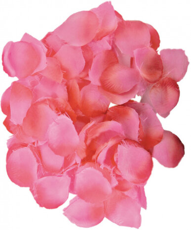 luxe rozenblaadjes 4,5 cm polyester roze 144 stuks