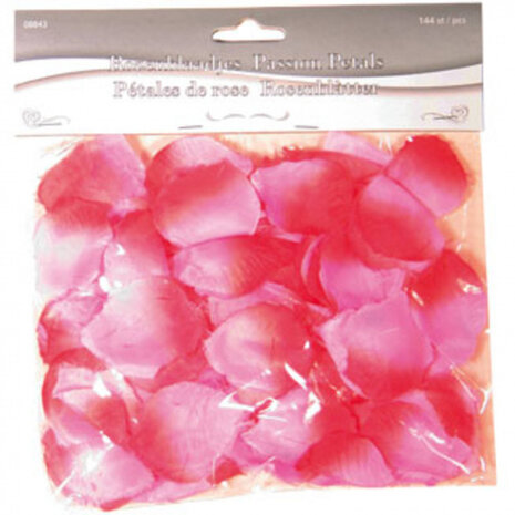 luxe rozenblaadjes 4,5 cm polyester roze 144 stuks