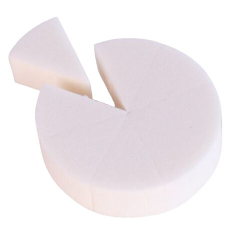 grimeersponsjes cirkel 7,5 cm latex 8 stuks