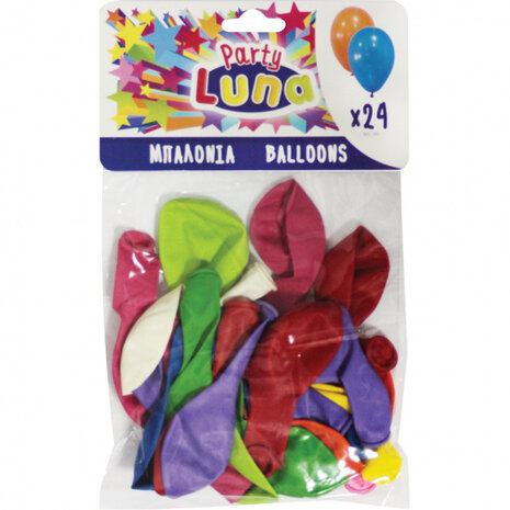 ballonnen latex multicolor 24 stuks